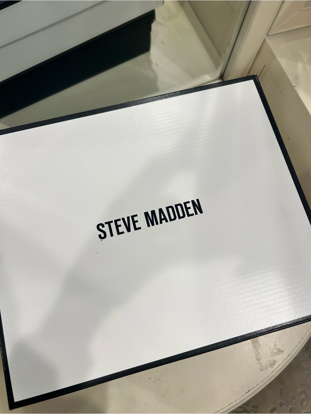 Steve Madden Bronze/Tan Rhinestone Block Heel Sandals - Picture 5 of 5